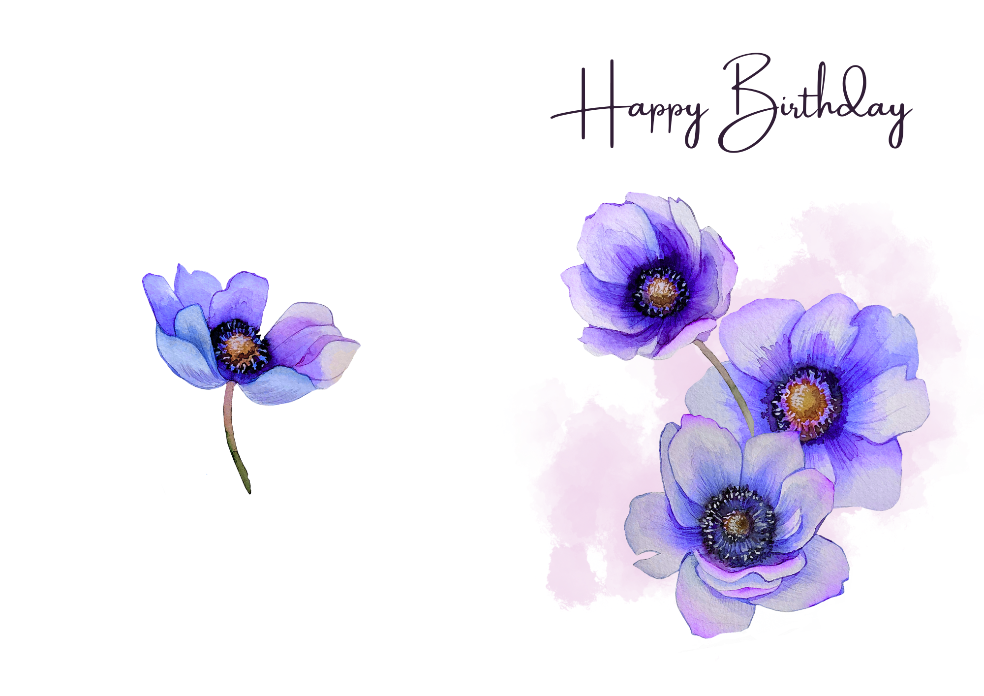 Blumen Geburtstagskarte