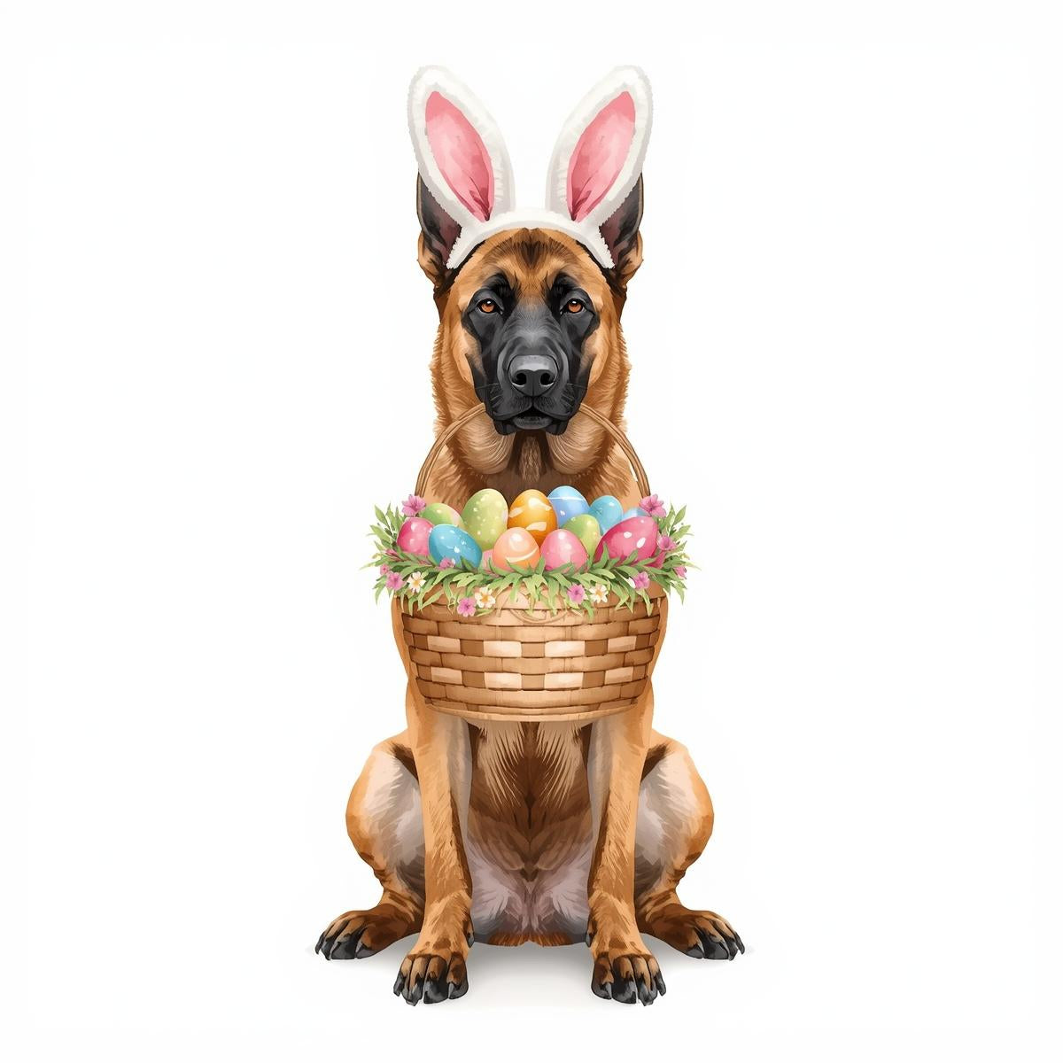 Ostern Grusskarte mit Hunde Motive