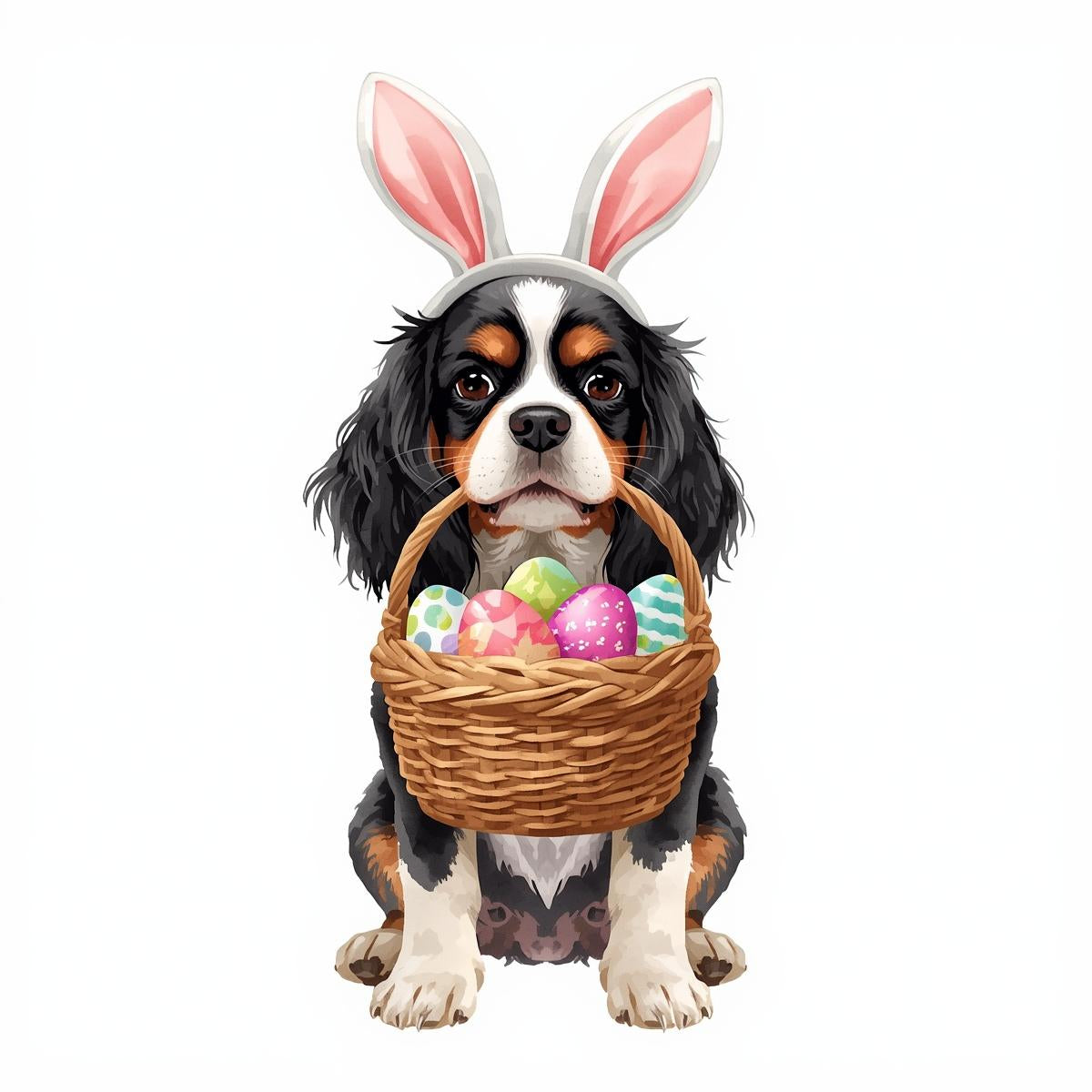 Ostern Grusskarte mit Hunde Motive