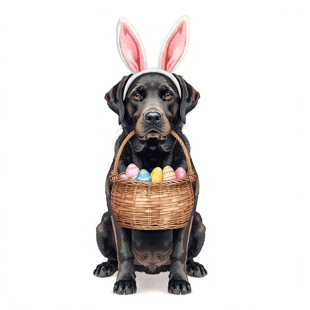 Ostern Grusskarte mit Hunde Motive