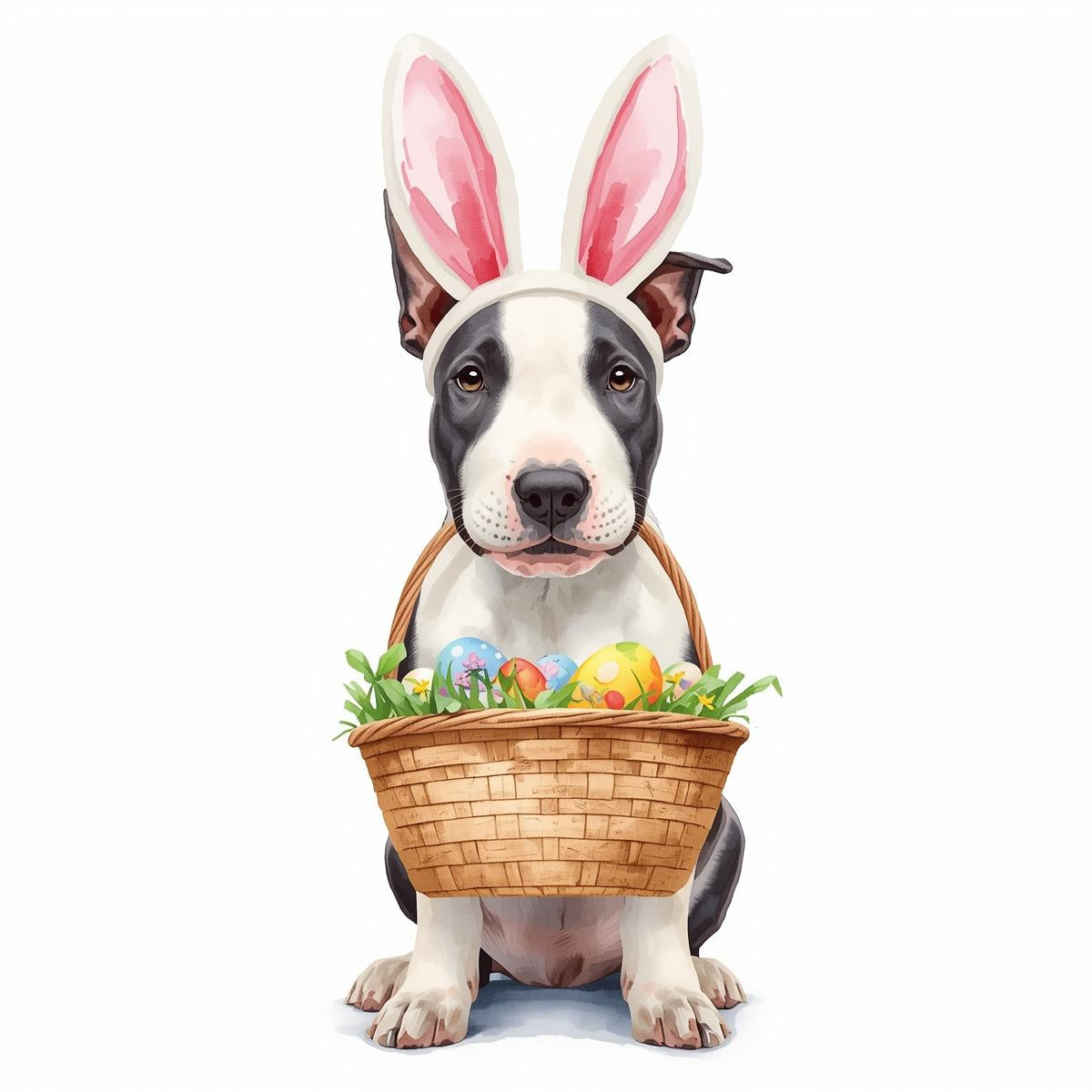 Ostern Grusskarte mit Hunde Motive