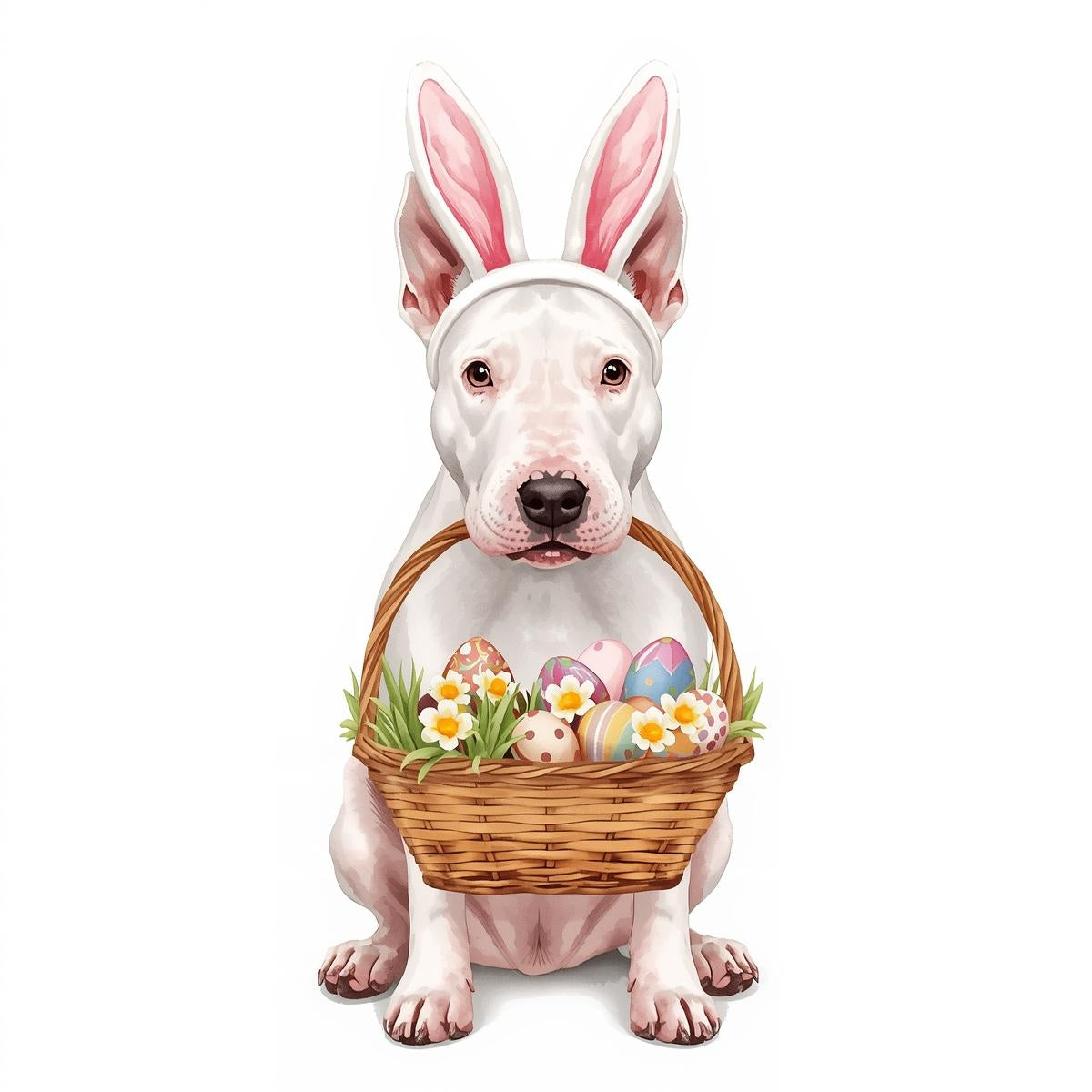Ostern Grusskarte mit Hunde Motive