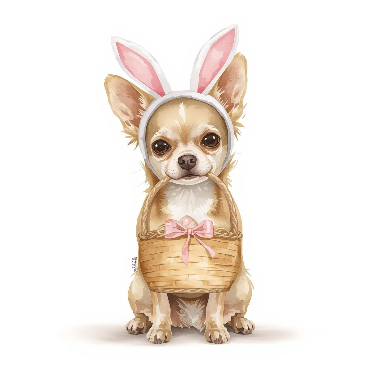 Ostern Grusskarte mit Hunde Motive