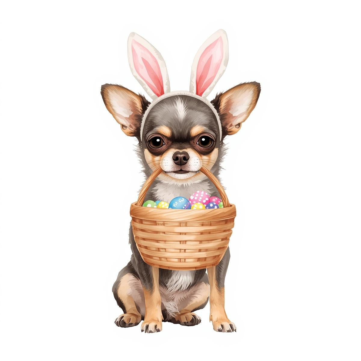 Ostern Grusskarte mit Hunde Motive