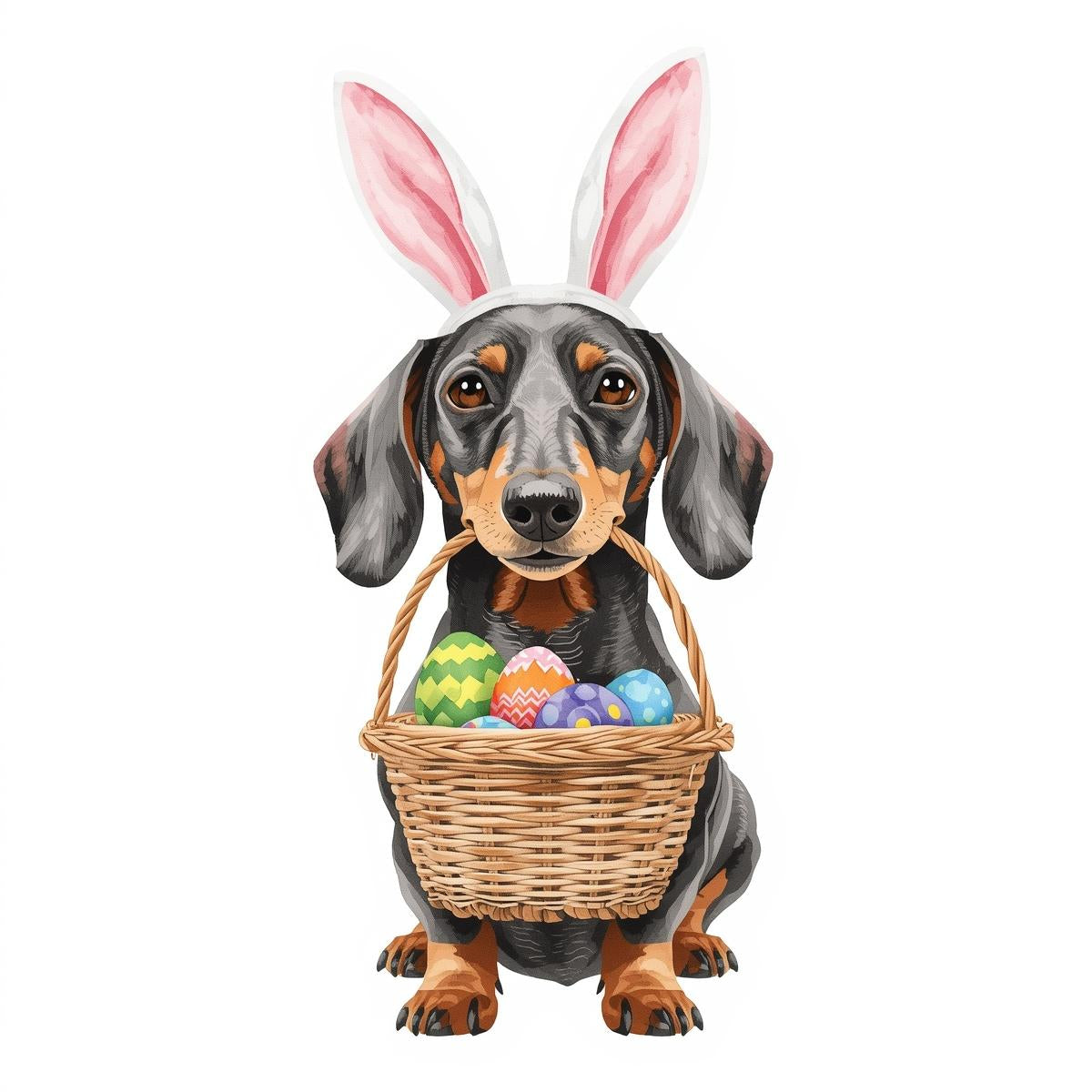 Ostern Grusskarte mit Hunde Motive