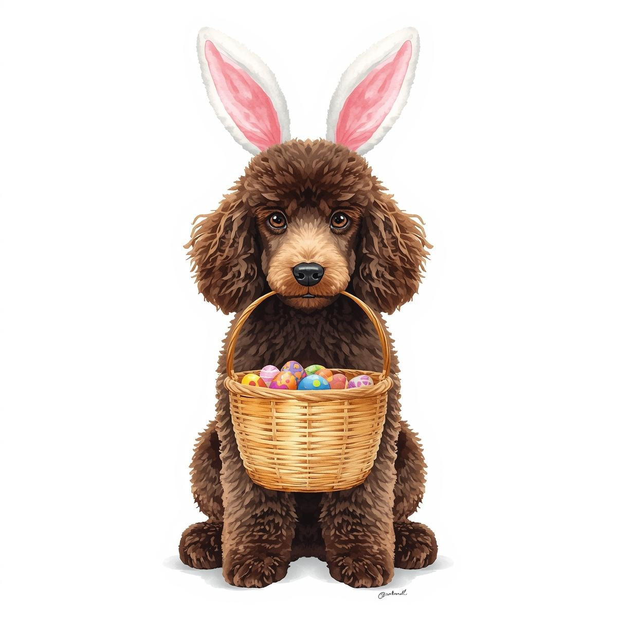 Ostern Grusskarte mit Hunde Motive