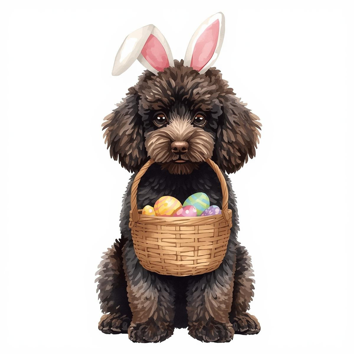 Ostern Grusskarte mit Hunde Motive