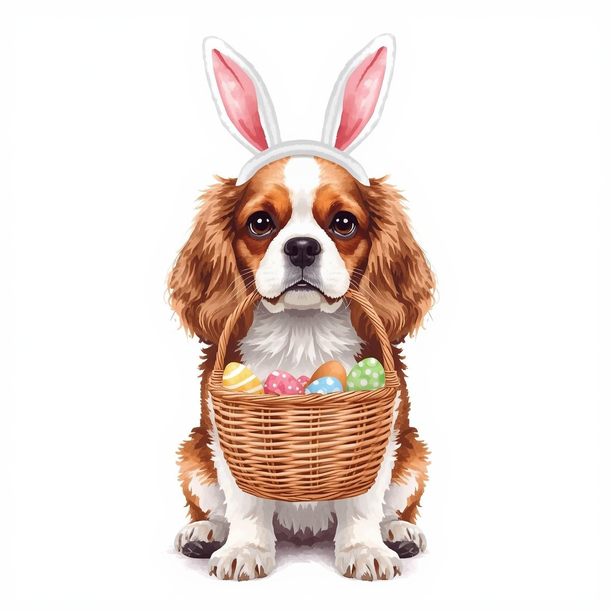 Ostern Grusskarte mit Hunde Motive