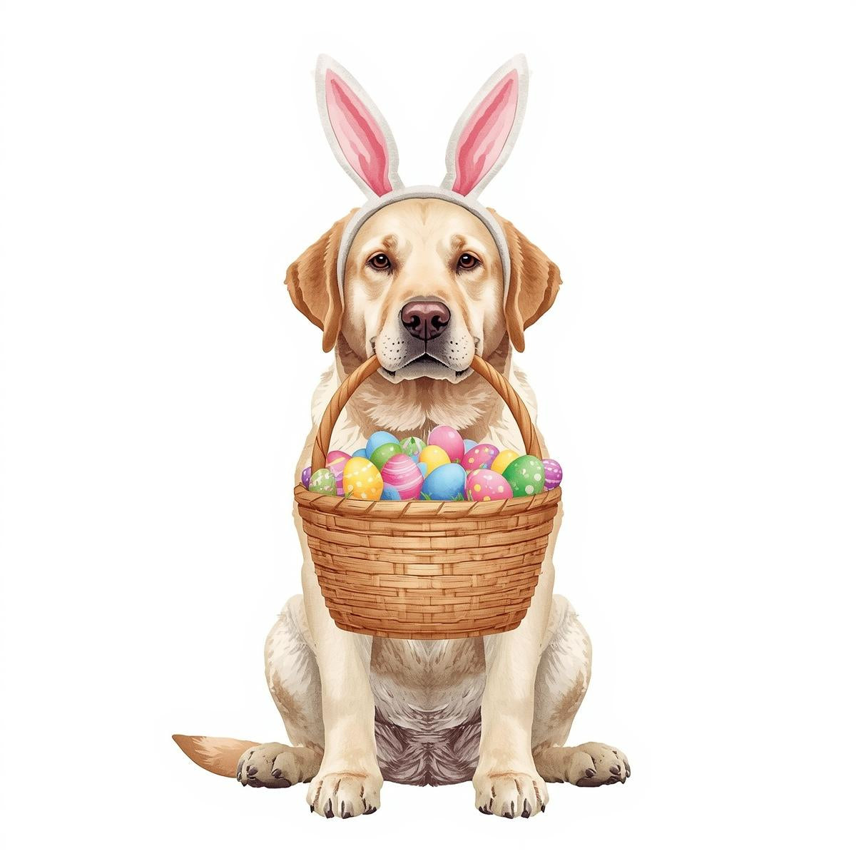 Ostern Grusskarte mit Hunde Motive