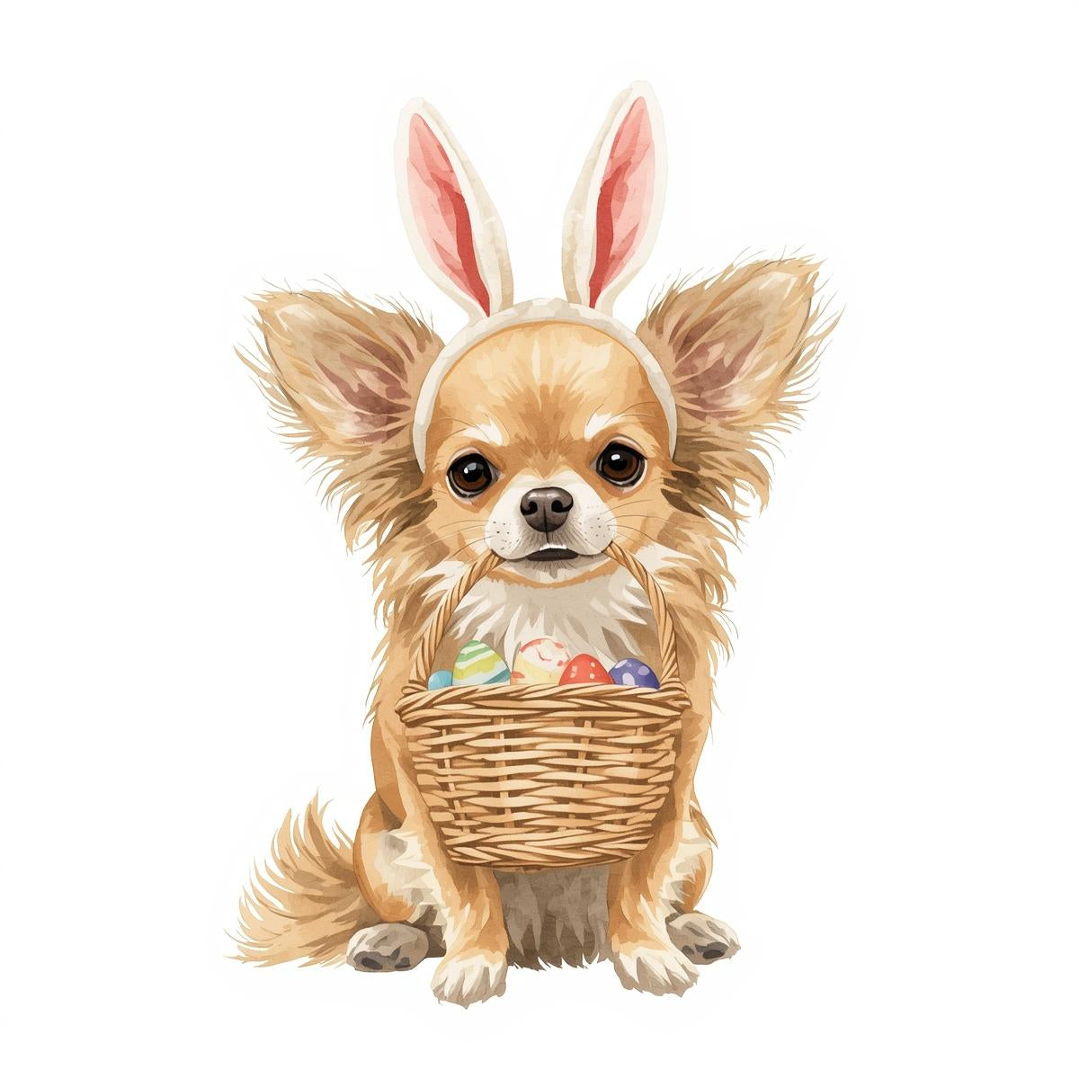 Ostern Grusskarte mit Hunde Motive