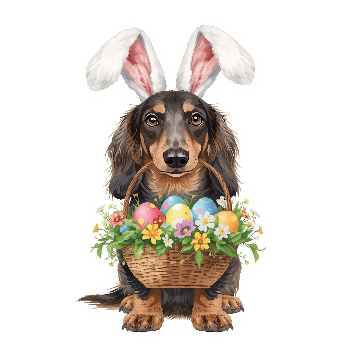 Ostern Grusskarte mit Hunde Motive