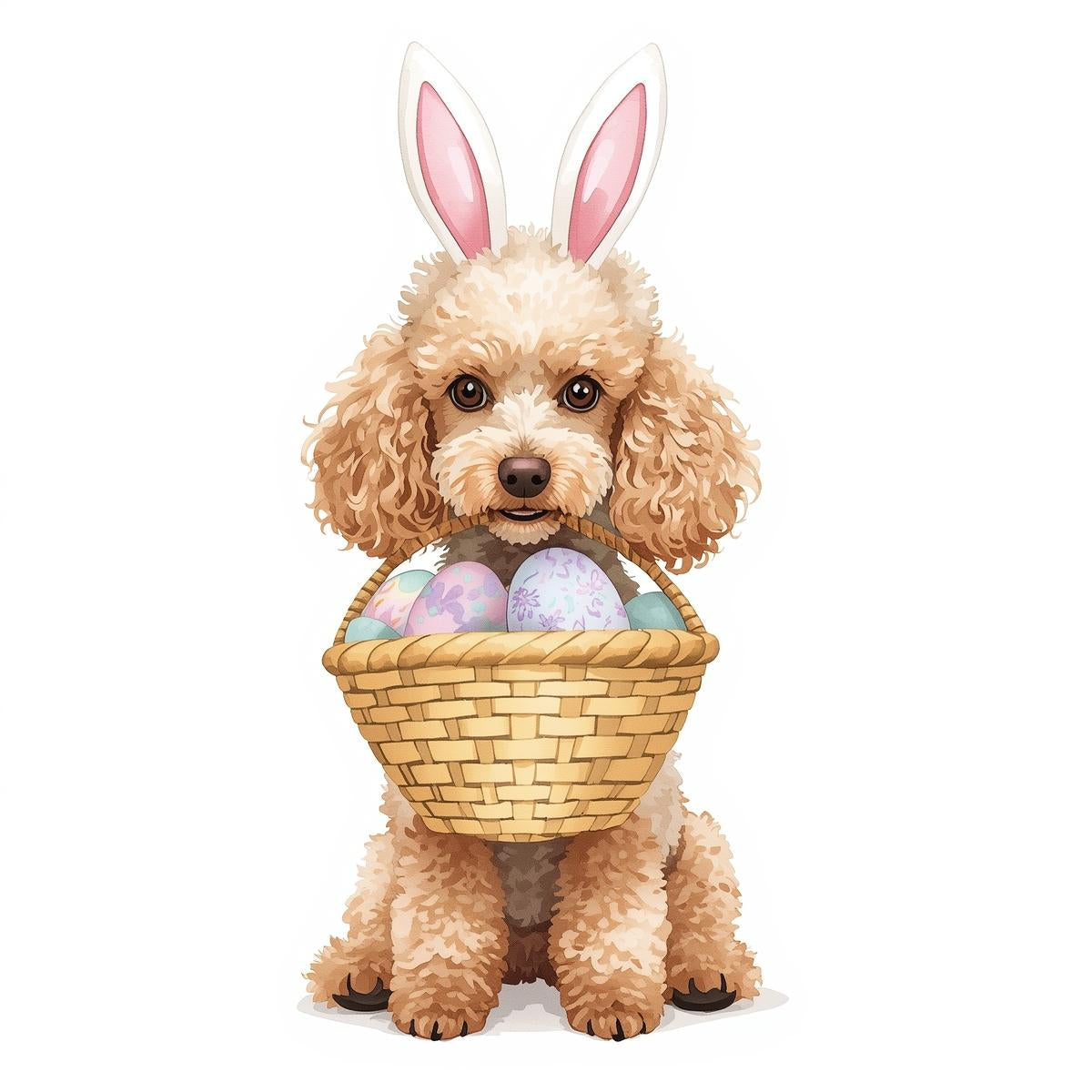 Ostern Grusskarte mit Hunde Motive