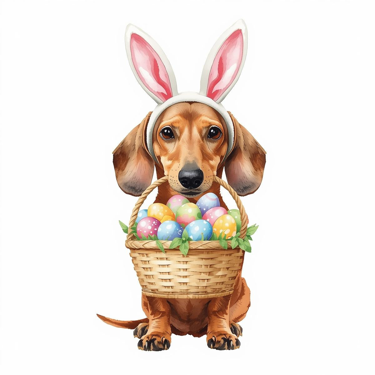 Ostern Grusskarte mit Hunde Motive
