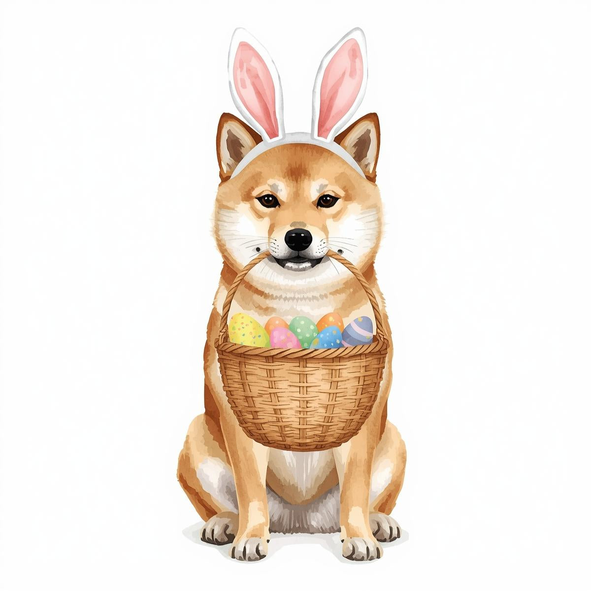 Ostern Grusskarte mit Hunde Motive