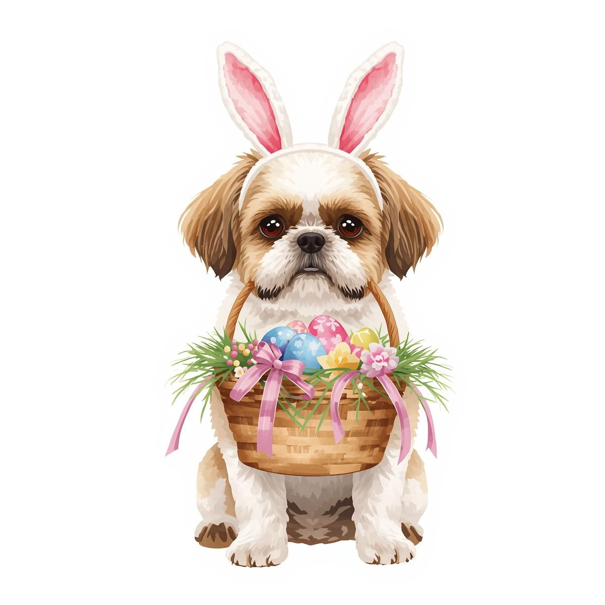 Ostern Grusskarte mit Hunde Motive