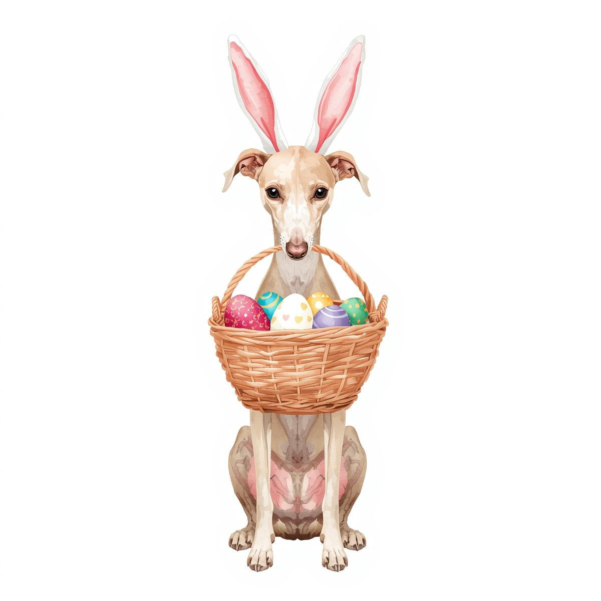 Ostern Grusskarte mit Hunde Motive