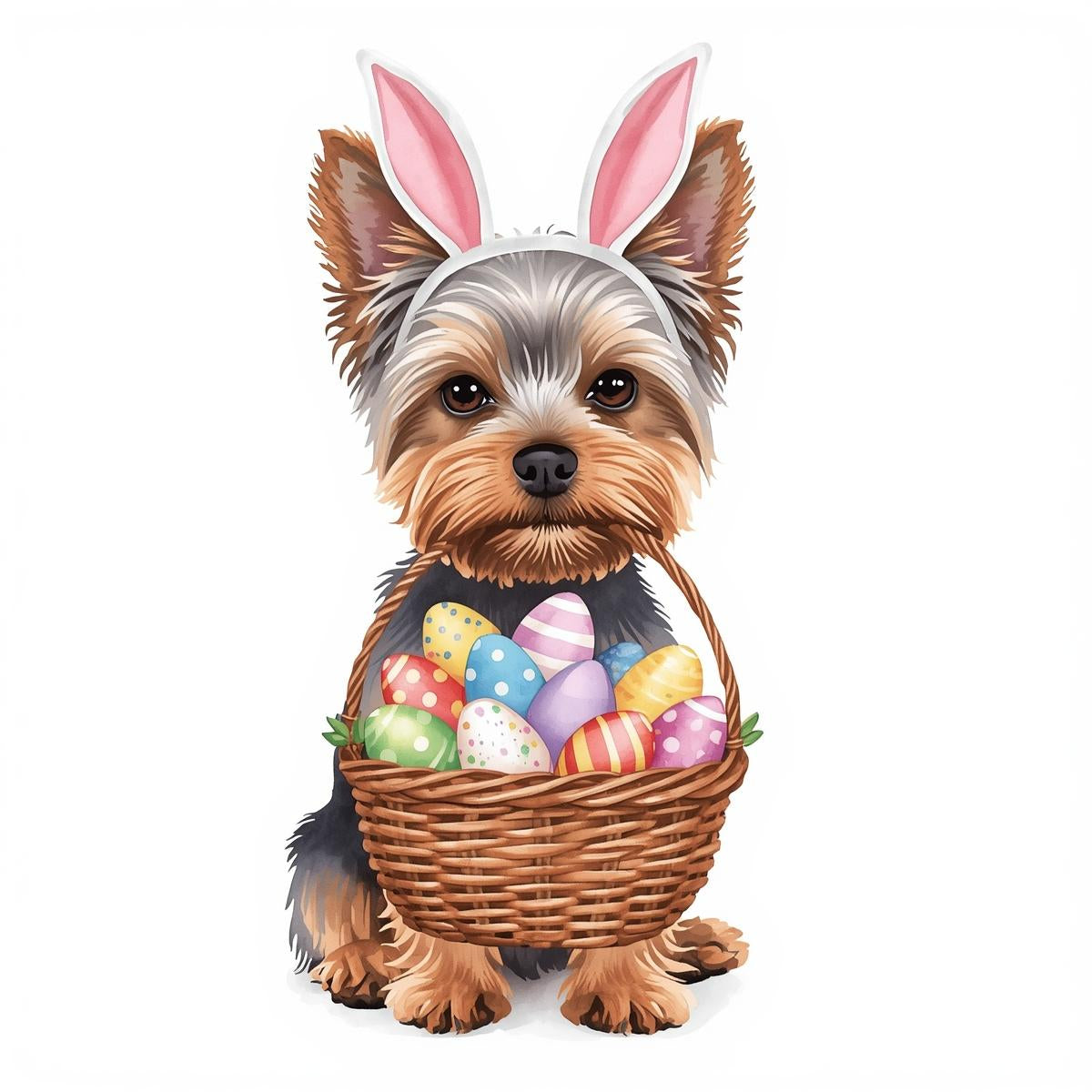 Ostern Grusskarte mit Hunde Motive