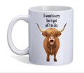 Hochlandrind Spruch Tasse