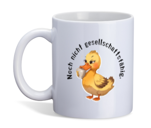 Ente Spruch Tasse