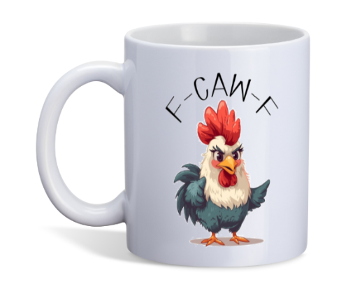 Hahn Spruch Tasse
