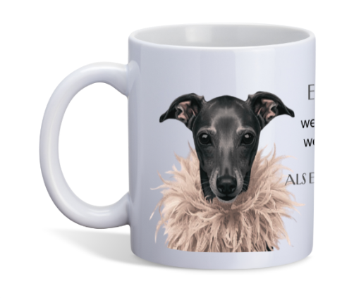 Italienisches Windspiel Spruch Tasse